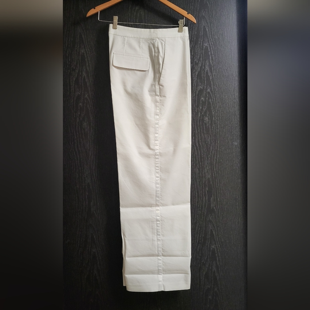 Lord & Taylor Women's Cream Wide Leg Pants